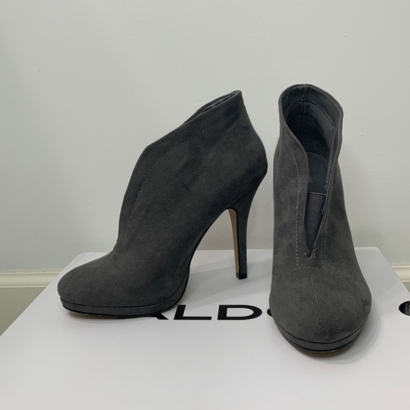 APT.9 Suede Heeled Ankle Boot - Picture 1 of 5